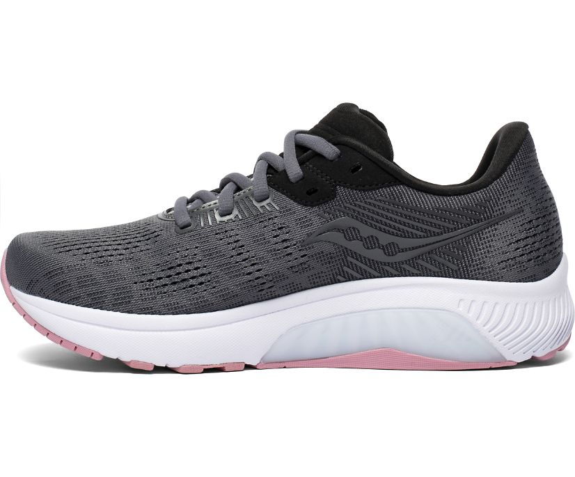 Női Saucony Guide 14 Széles Cipő Futócipő Szürke Rózsaszín | HU 525RVD